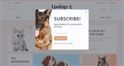 Desktop Screenshot of lovinpet.com